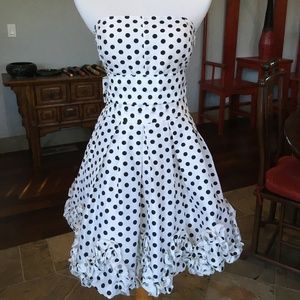 Forever 21 Black and White Polka Dot Sundress